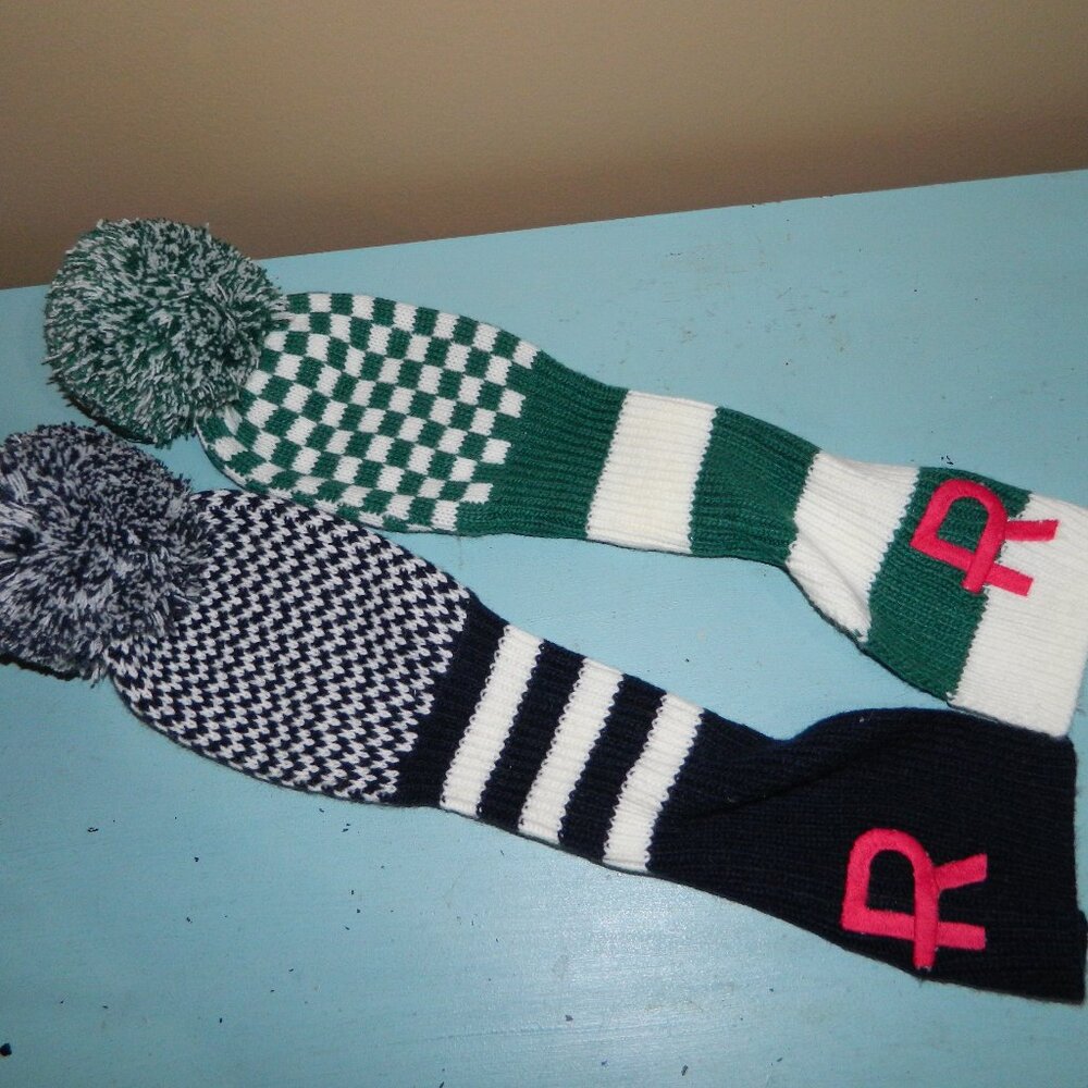 Mark & Graham Knit Head Golf Covers "R" Lot of 2 (I-27)